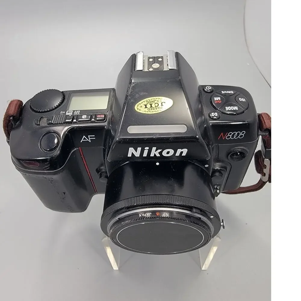 Nikon N8008 35mm Camera SLR Body, Cap, Lens, Hood, Flashes, Extensions + Manual